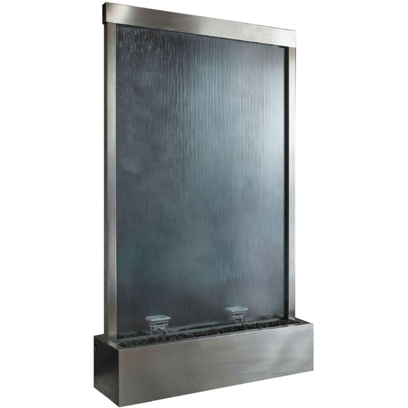 foto del prodotto cascata a finestra verticale 120x200x36 cm con faretti in acciaio classic