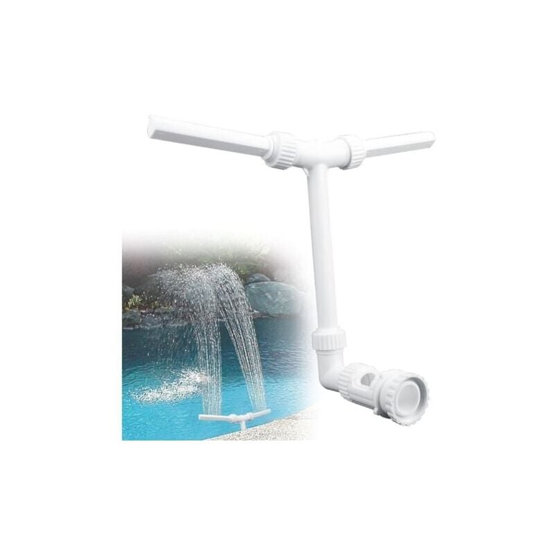 foto del prodotto cascata bianca per piscina, fontana per piscina, spruzzatore per piscina, aeratore, cascata idrodinamica regolabile per piscina, per giardino