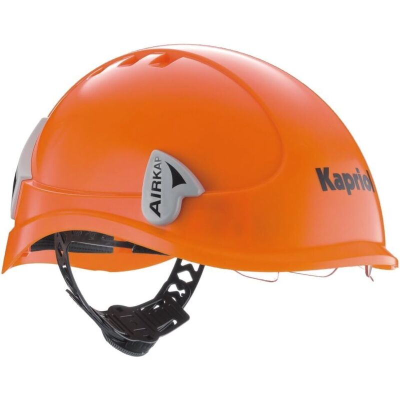 foto del prodotto casco airkap arancio per ponteggi e lavori in quota en 397 art 27999 kapriol