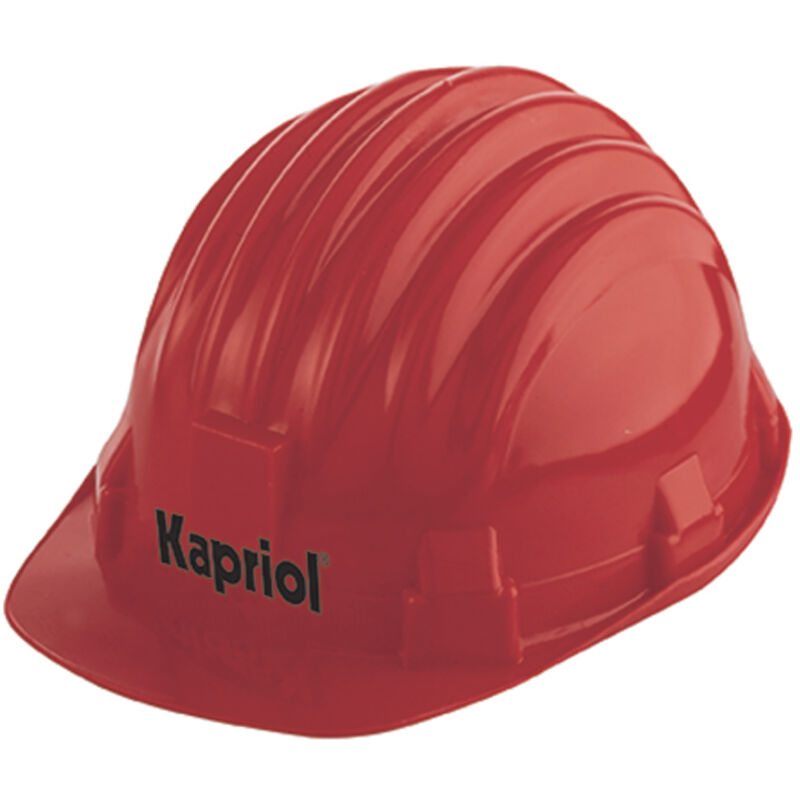 foto del prodotto casco da cantiere elmetto di protezione pvc antiurto en397 rosso kapriol