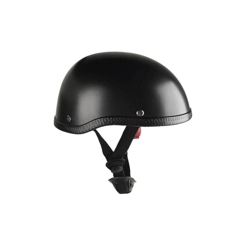 foto del prodotto casco da moto aiperq in stile retr abs leggero fodera in cotone lavabile taglia unica nero tinta unita