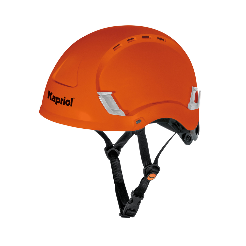 foto del prodotto casco di protezione da cantiere elmetto airkap plus antiurto en397 arancione kapriol