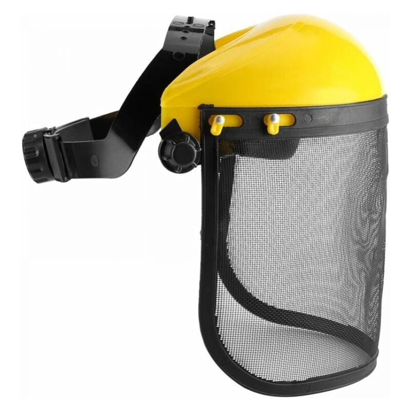 foto del prodotto casco di sicurezza con visiera a rete completa per lavori di sgombero e abbattimento protezione forestale e agricola