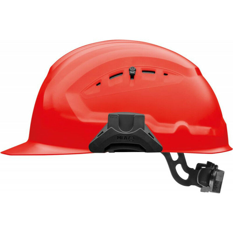 foto del prodotto casco di sicurezza crossguard con blocco rotante rosso