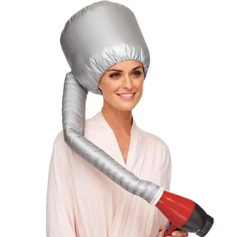 foto del prodotto casco per asciugatura cuffia asciugacapelli con elastico phon acconciatura