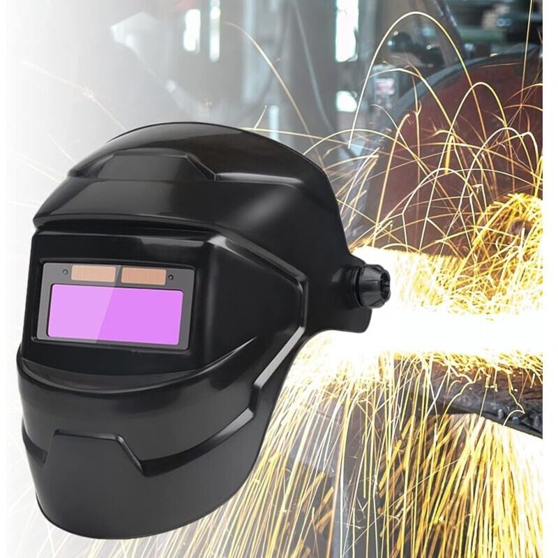 foto del prodotto casco per saldatura solare, led auto oscurante professionale, per maschera per saldatrice mig tigarc