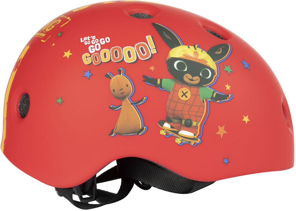 foto del prodotto casco street ciclo skateboard bambino coniglietto bing 48 52 cm protezione rosso