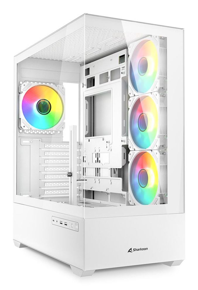 foto del prodotto case ak6 rgb white atx