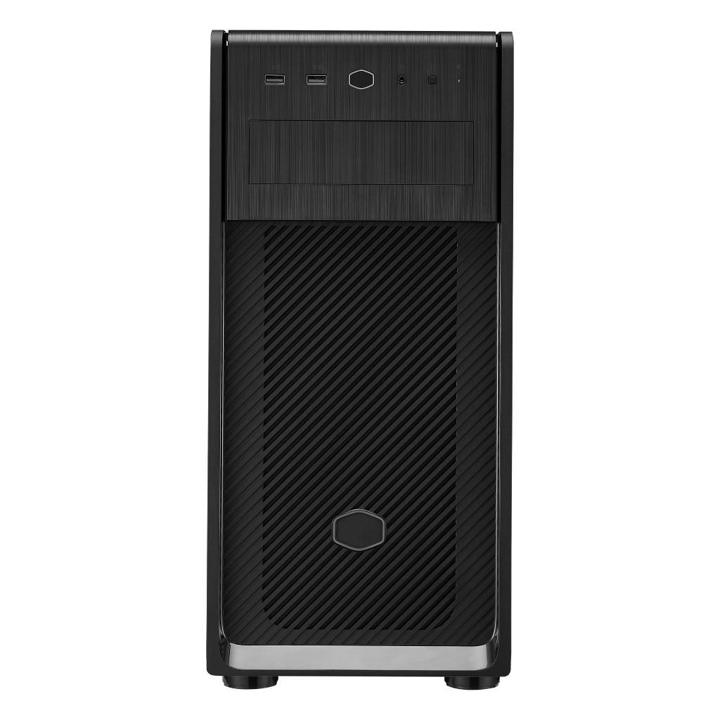 foto del prodotto case elite 500 odd, 2usb3.2,1x 5.25 5x 2.5 2x combo 2.5 3.5,tempered glass left panel,no psu black