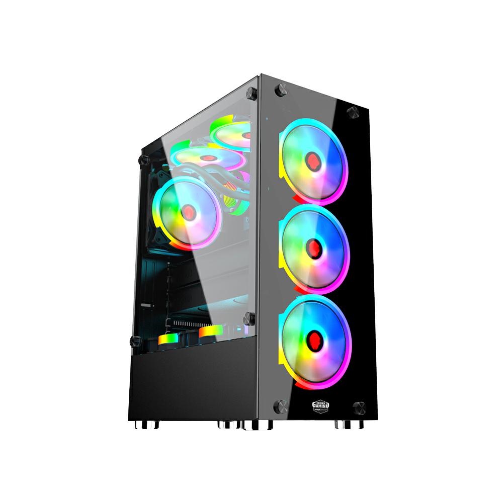 foto del prodotto case gaming 4 fan argb, 3 usb3.0, glass front panel