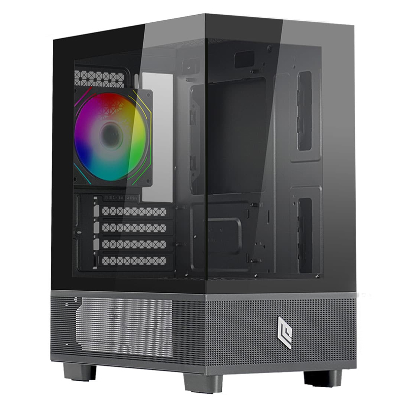 foto del prodotto case noua fobia l201 black 3 usb3 argb side g. cs0223cz l201k319