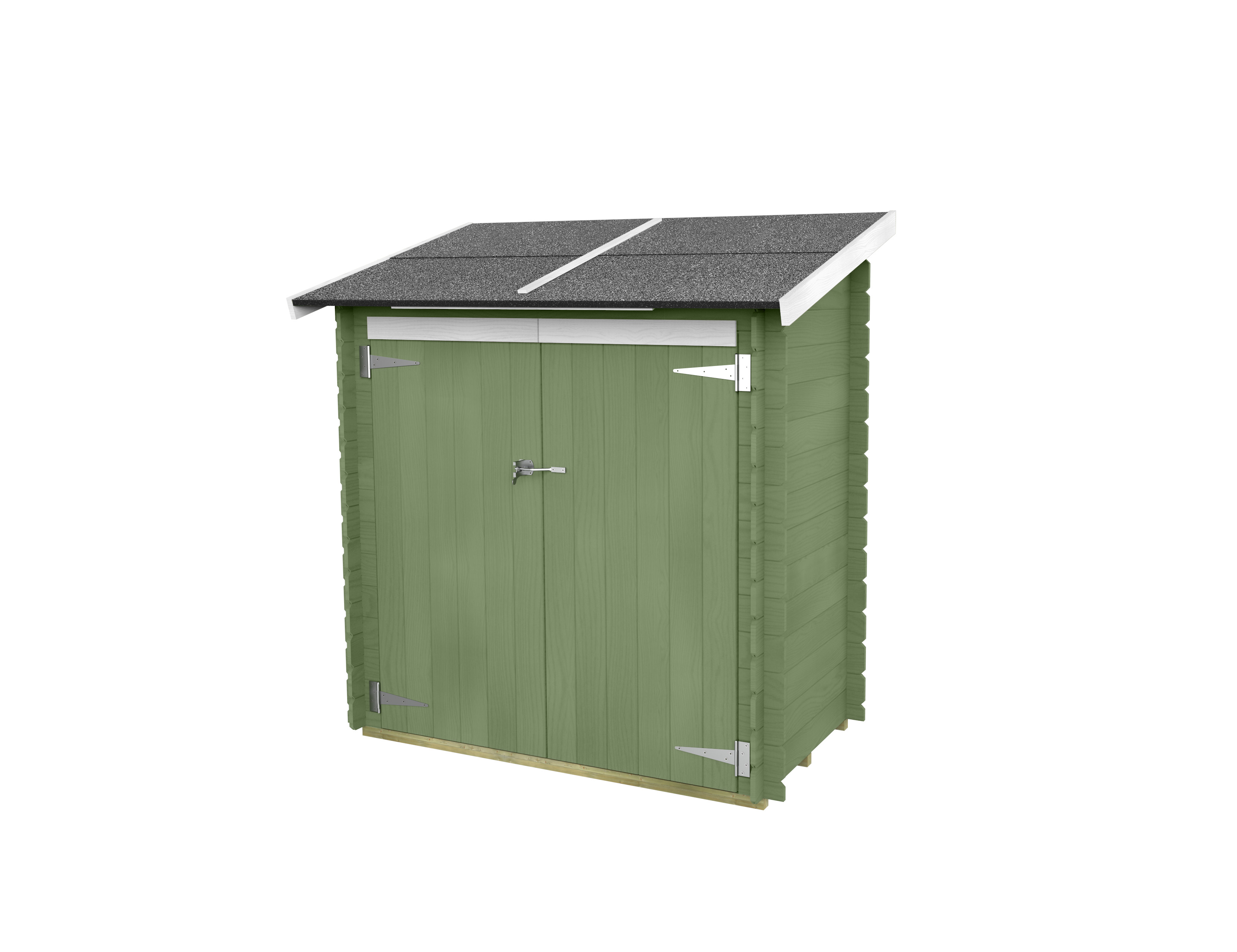 foto del prodotto casetta bh16 ambrogio addossata 155x85 cm pdc pefc color verde