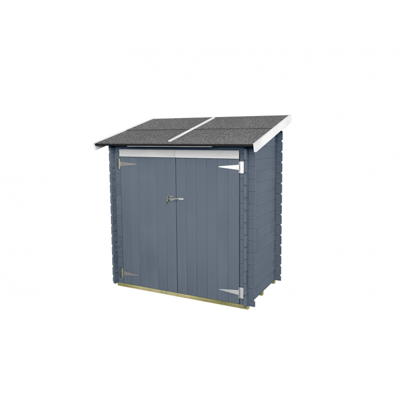 foto del prodotto casetta bh16 ambrogio addossata varie misure e colori pdc pefc grigio