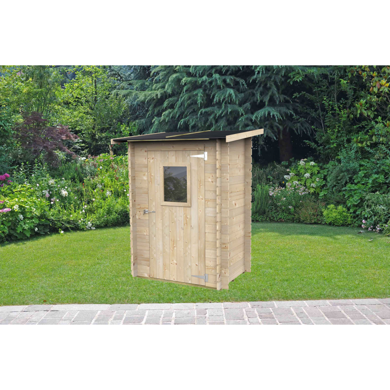 foto del prodotto casetta bh19 hobby monofalda varie misure psf pefc porta singola 146x98