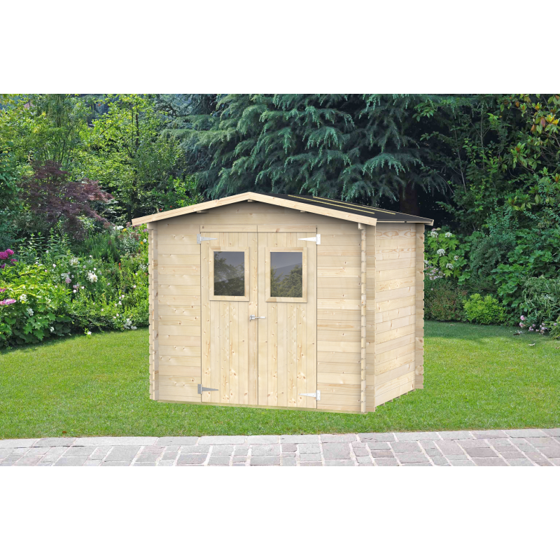 foto del prodotto casetta bh19 hobby varie misure psf pefc porta doppia 248x198 perlinato