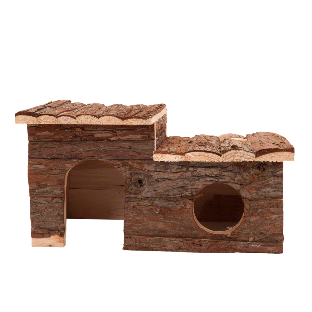 foto del prodotto casetta blockhaus con terrazza l 43 x p 28 x h 22 cm