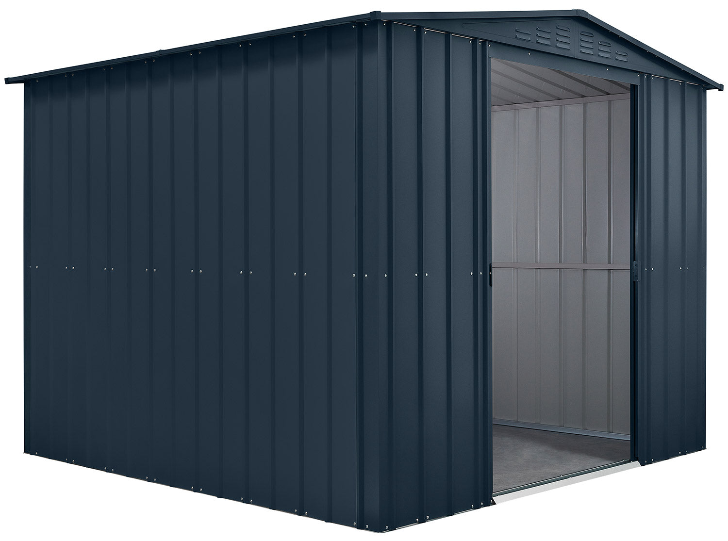foto del prodotto casetta box da giardino 308x248xh203 cm in lamiera antracite