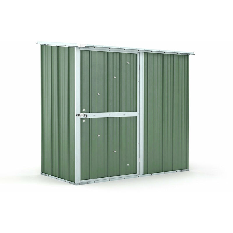 foto del prodotto casetta box da giardino in lamiera di acciaio porta utensili 174x100x174 cm enaudi verde