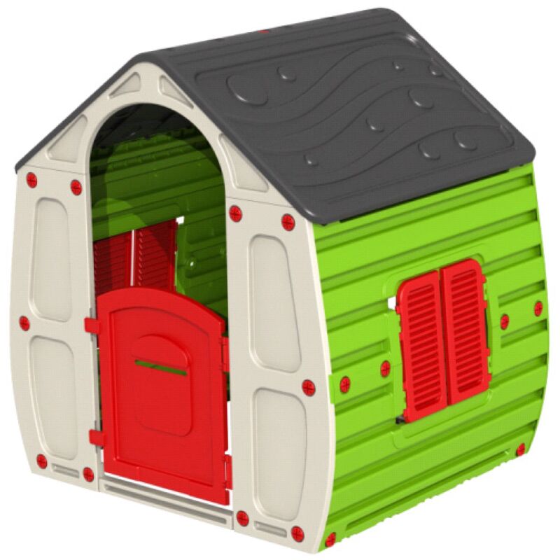 foto del prodotto casetta casina resina per bambini cm.102x90x109h arredo gioco giardino salone