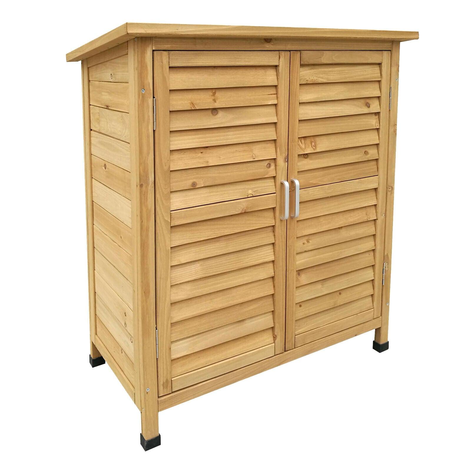foto del prodotto casetta da giardino cabina con doppie porte 87 x 46 x 91 cm legno di abete rosso 16 0002173