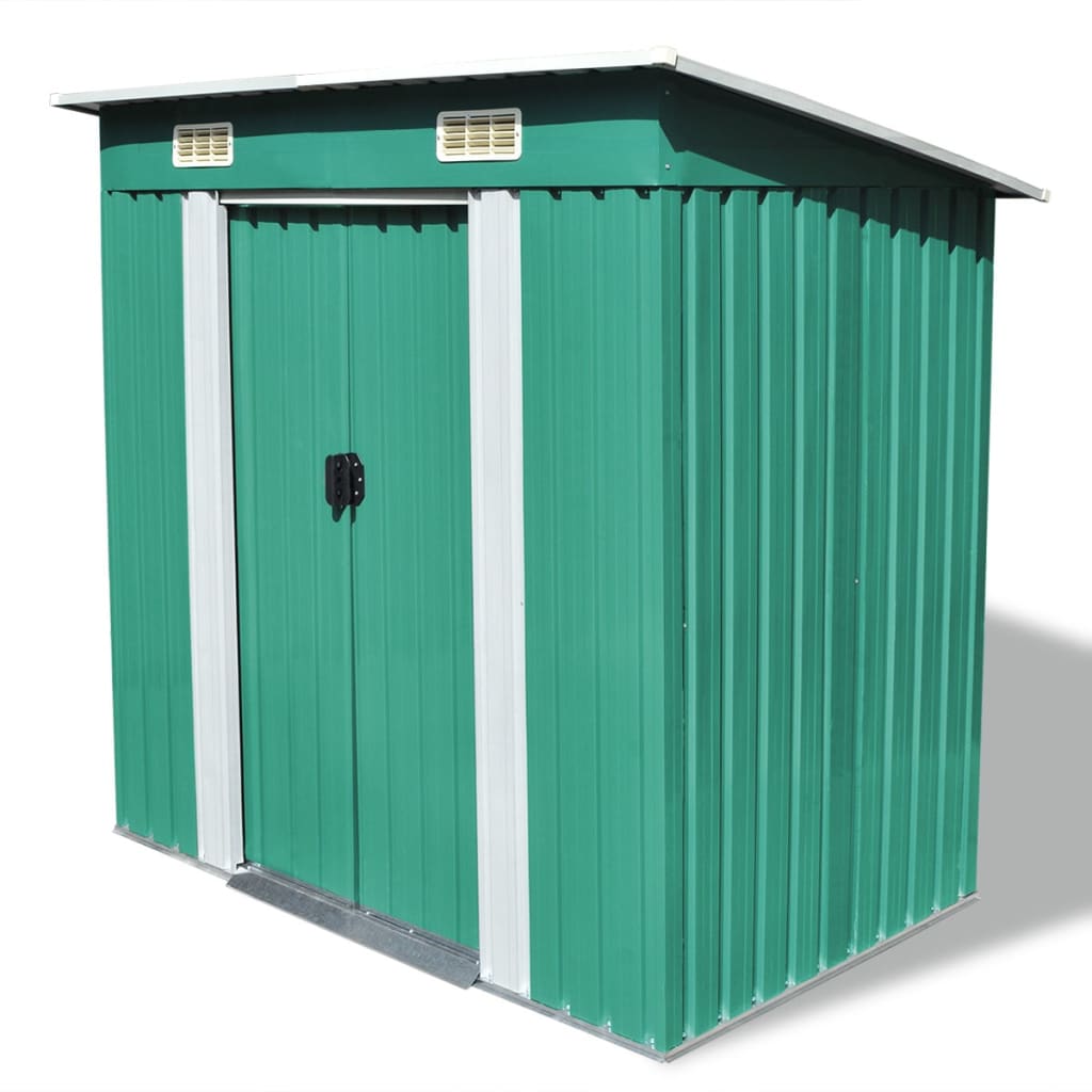 foto del prodotto casetta da giardino capannone per cabina capannone per la casa capannone per esterni attrezzi robusto metallo verde
