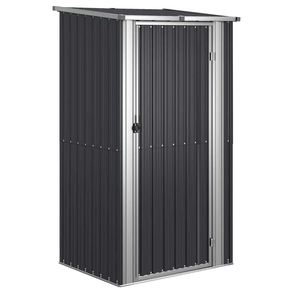 foto del prodotto casetta da giardino casetta per cabine casetta per riporre gli attrezzi casetta per esterni robusta 118,5 x 97 x 209,5 cm acciaio zincato antracite 02 0022180