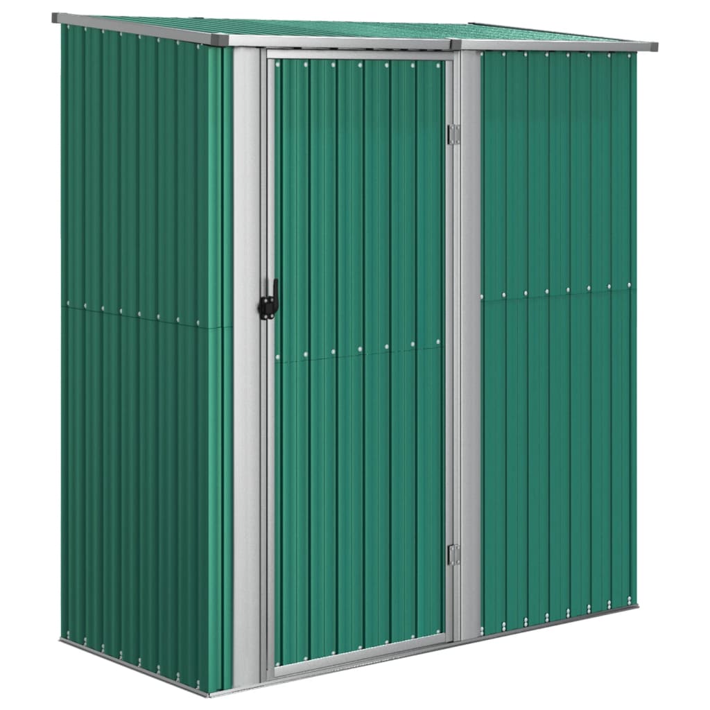 foto del prodotto casetta da giardino casetta per cabine ripostiglio casetta per la casa casetta per attrezzi da esterno robusta 180,5 x 97 x 209,5 cm acciaio zincato verde 02 0022346