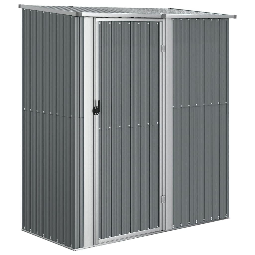 foto del prodotto casetta da giardino casetta per capanni casetta per riporre gli attrezzi casetta per esterni robusta 180,5 x 97 x 209,5 cm acciaio zincato grigio 02 0022230