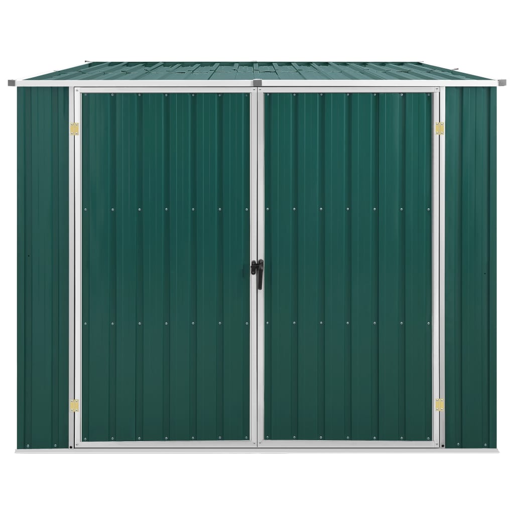 foto del prodotto casetta da giardino casetta per capanni casetta per ripostigli casetta per attrezzi da esterno robusta 195 x 198 x 159 cm acciaio zincato verde 02 0022371