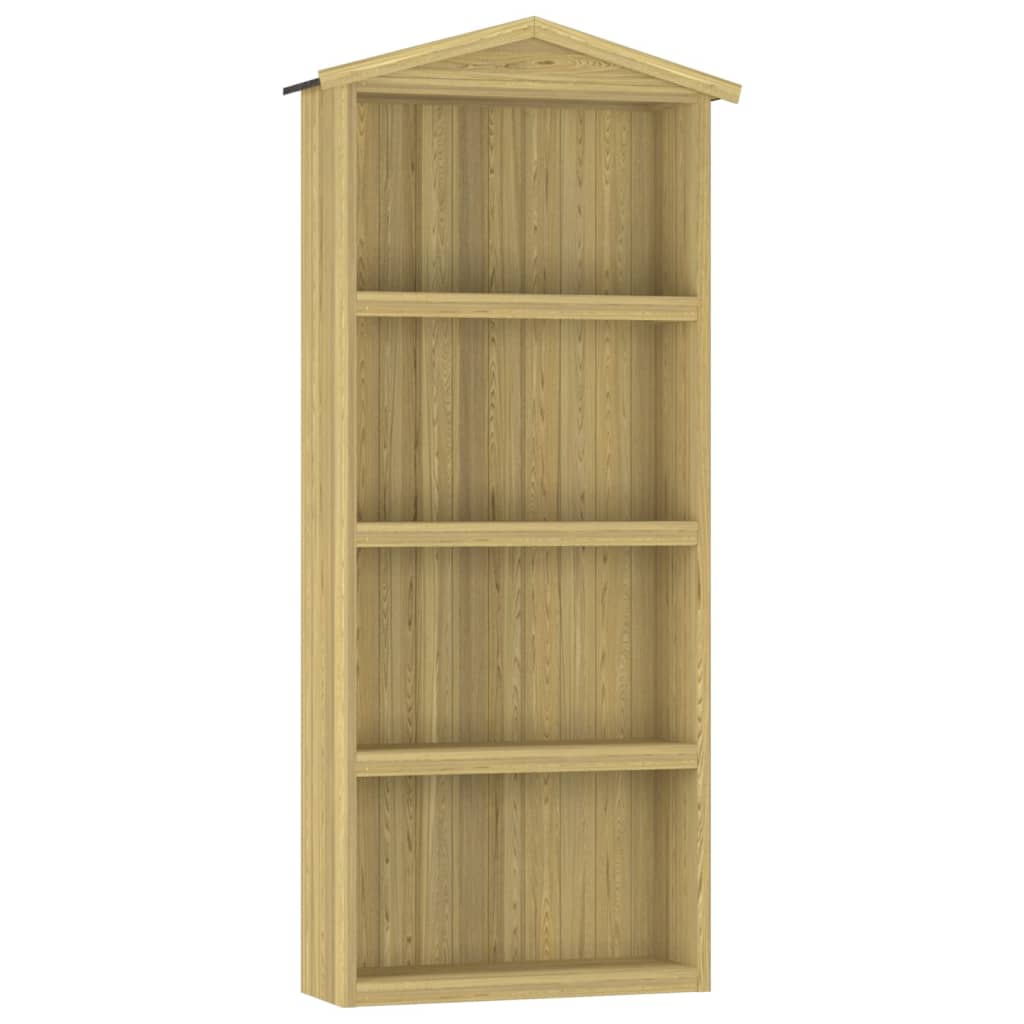 foto del prodotto casetta da giardino casetta ripostiglio casetta da esterno casetta per attrezzi robusta 87 x 33 x 222 cm legno di pino impregnato marrone 02 0022408