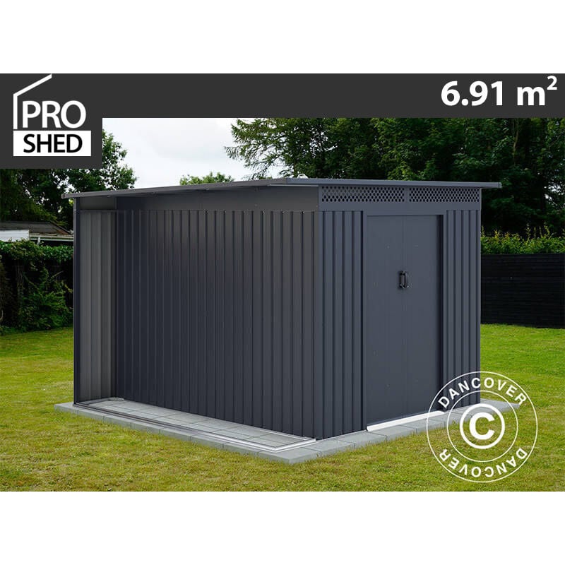 foto del prodotto casetta da giardino con sporgenza, 2,57x2,69x1,87m,