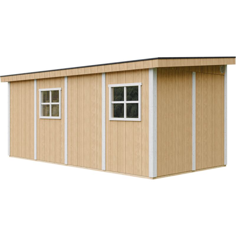 foto del prodotto casetta da giardino di qualit premium 11,47 m h231x248x530 cm costruzione in pannelli lp smartside senza pavimento e parete laterale timbela