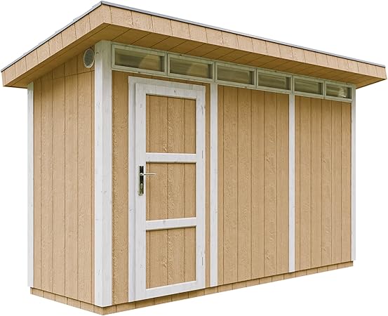 foto del prodotto casetta da giardino di qualit premium 4,3m l161xw411cm timbela m902 harvest honey