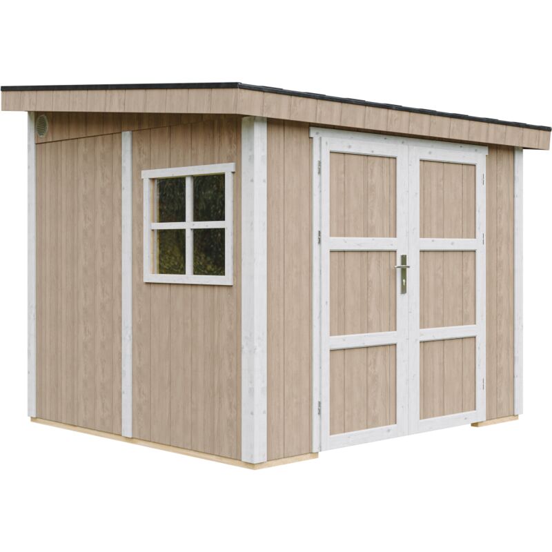 foto del prodotto casetta da giardino di qualit premium 5,9 m h231x248x294 cm costruzione in pannelli lp smartside senza pavimento e parete laterale timbela