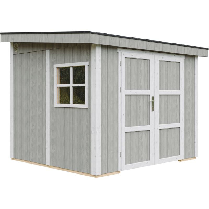 foto del prodotto casetta da giardino di qualit premium 5,9 m h231x248x294 cm costruzione in pannelli lp smartside senza pavimento e parete laterale timbela