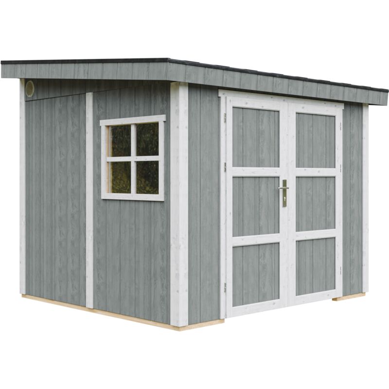 foto del prodotto casetta da giardino di qualit premium 5,9 m h231x248x294 cm costruzione in pannelli lp smartside senza pavimento e parete laterale timbela
