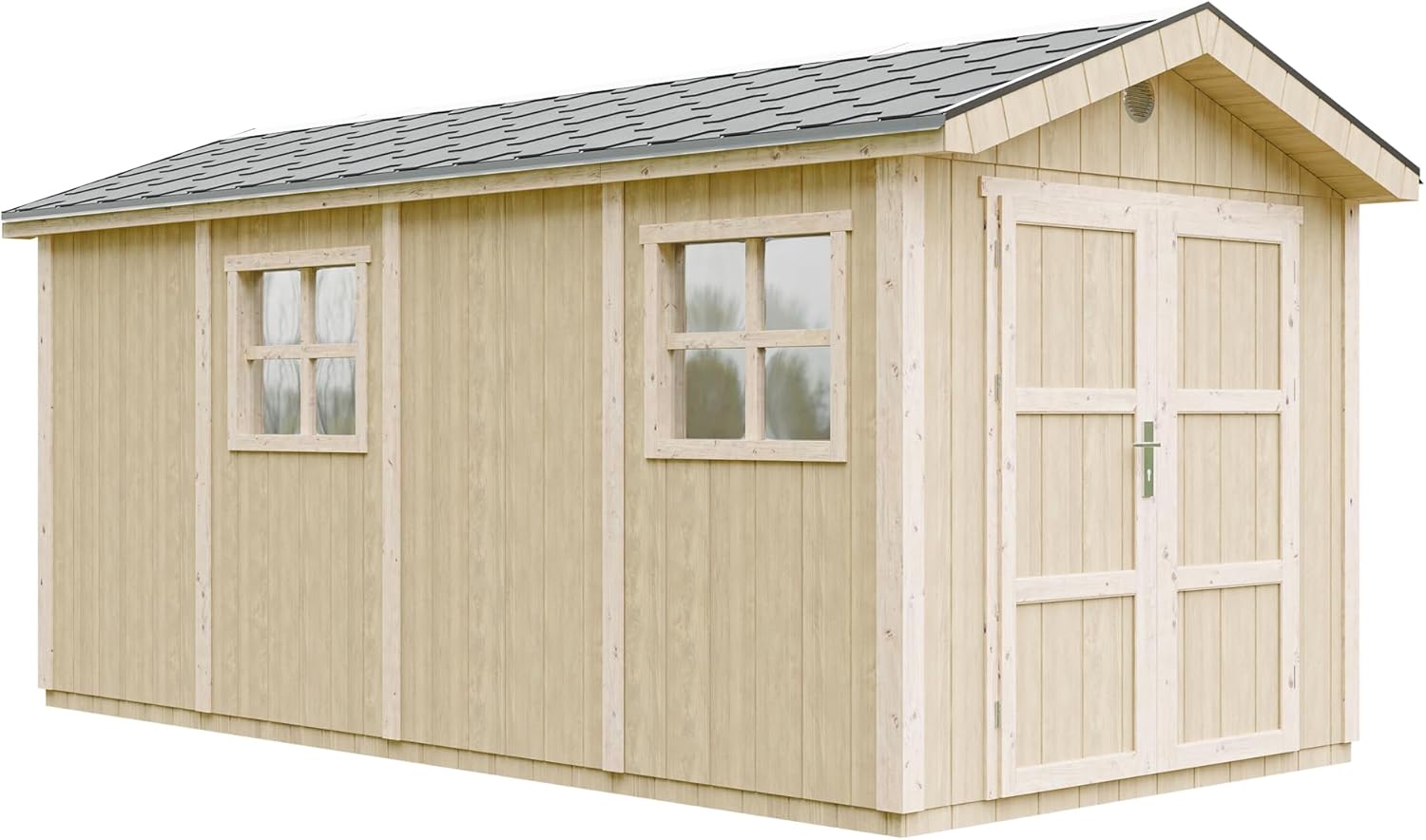 foto del prodotto casetta da giardino di qualit premium 8.52 2.95 m h252x250x530 cm timbela m915c