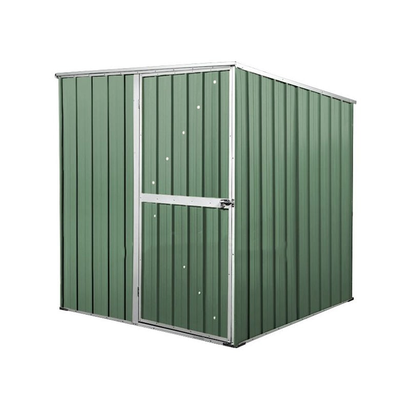 foto del prodotto casetta da giardino in lamiera zincata box utensili 175x185cm x h1.92m 70kg 2,92mq colore verde