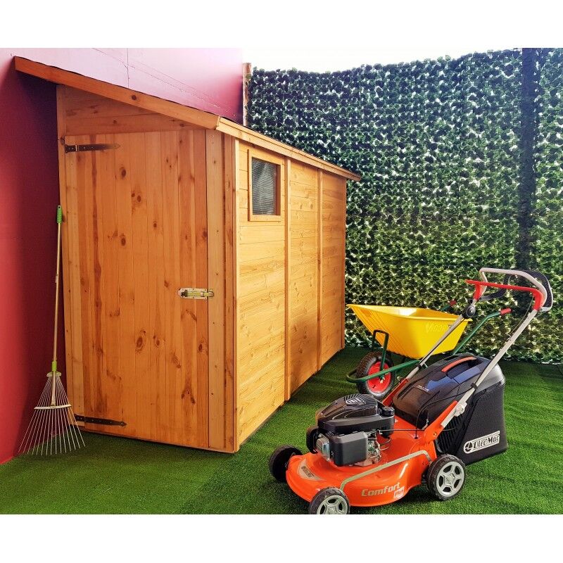 foto del prodotto casetta da giardino in legno di pino da esterno con pavimento, ricovero attrezzi, doghe spessore 19mm articolo a244 1 100020