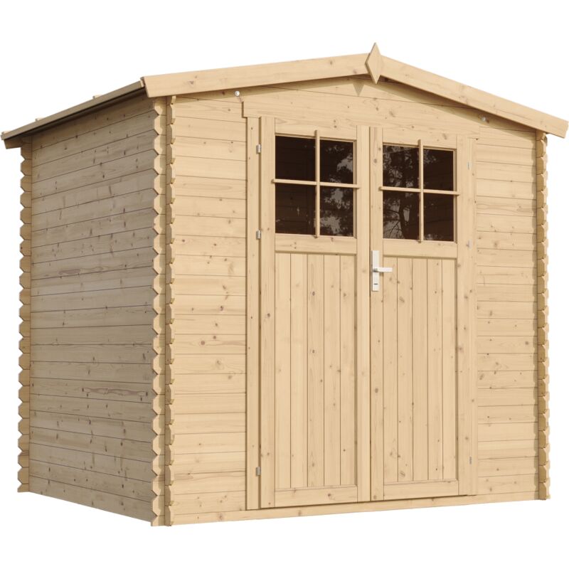 foto del prodotto casetta da giardino in legno per esterni con pavimento trattato con serratura di alta qualit h218 x 236 x 226 cm 4.33 m2 timbela m369f m369g