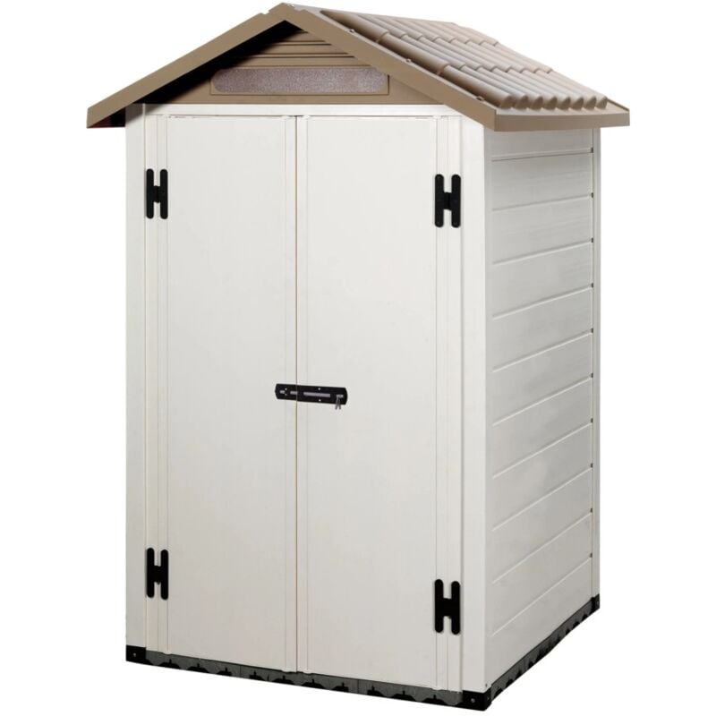 foto del prodotto casetta da giardino in pvc garofalo tuscany 120.2p l.137 x p.144 x h.214