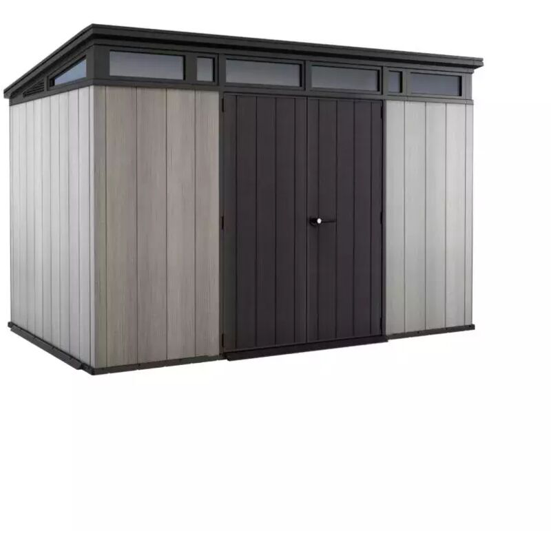 foto del prodotto casetta da giardino keter artisan 11x7 in duotech colore grigio con porta battente doppia 342x218x226 cm