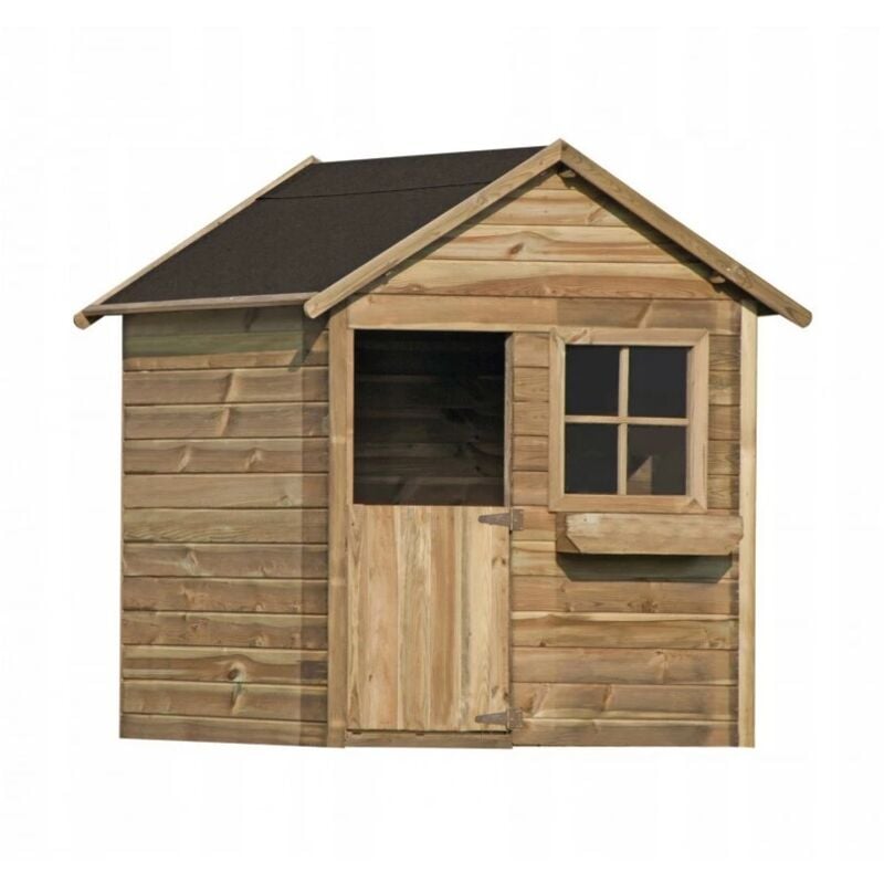 foto del prodotto casetta da giardino per bambini in legno domus mateusz 126x112x158 cm