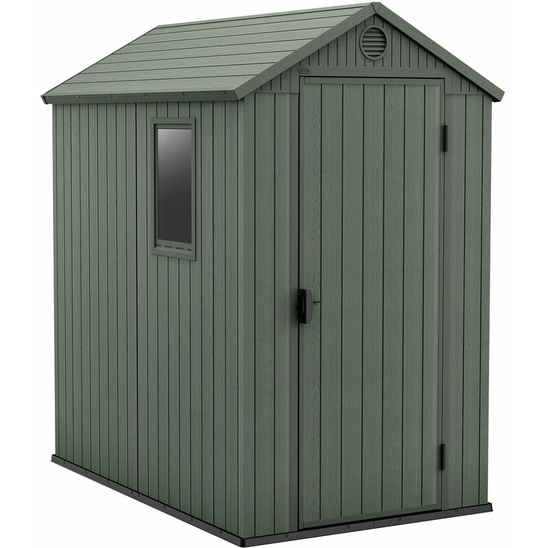 foto del prodotto casetta da giardino porta attrezzi 125,8x184,5x205,1 cmin evotech+ keter darwin 4x6 verde