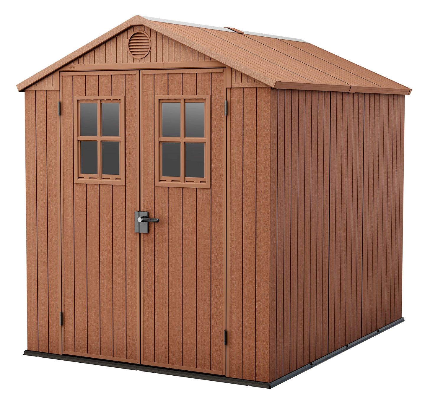 foto del prodotto casetta da giardino porta attrezzi 190x244x221 cmin evotech+ keter darwin 6x8 marrone