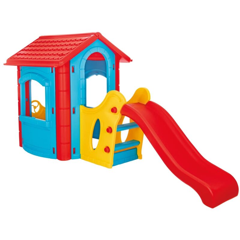 foto del prodotto casetta di plastica con scivolo happy house with slide pilsan 06 432