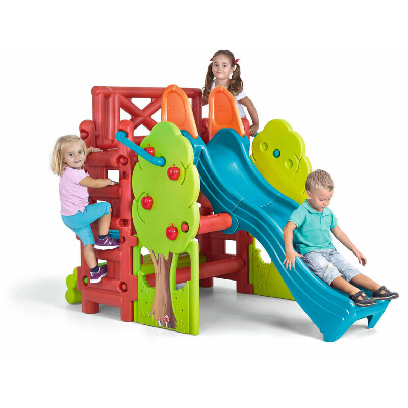 foto del prodotto casetta gioco per bambini bosco 200x125x139 h cm in plastica multicolor