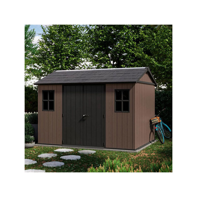 foto del prodotto casetta keter da giardino con pannelli evotech e