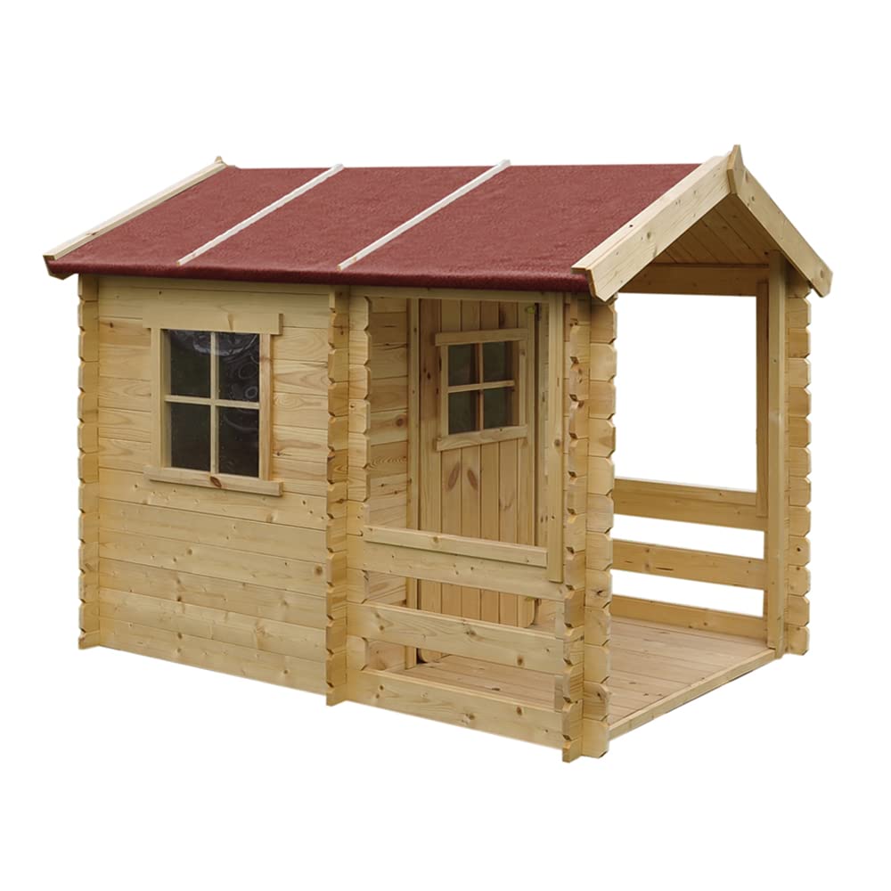 foto del prodotto casetta legno per bambini - l182xl146xa145cm/ 1.1m2 - timbela m501a