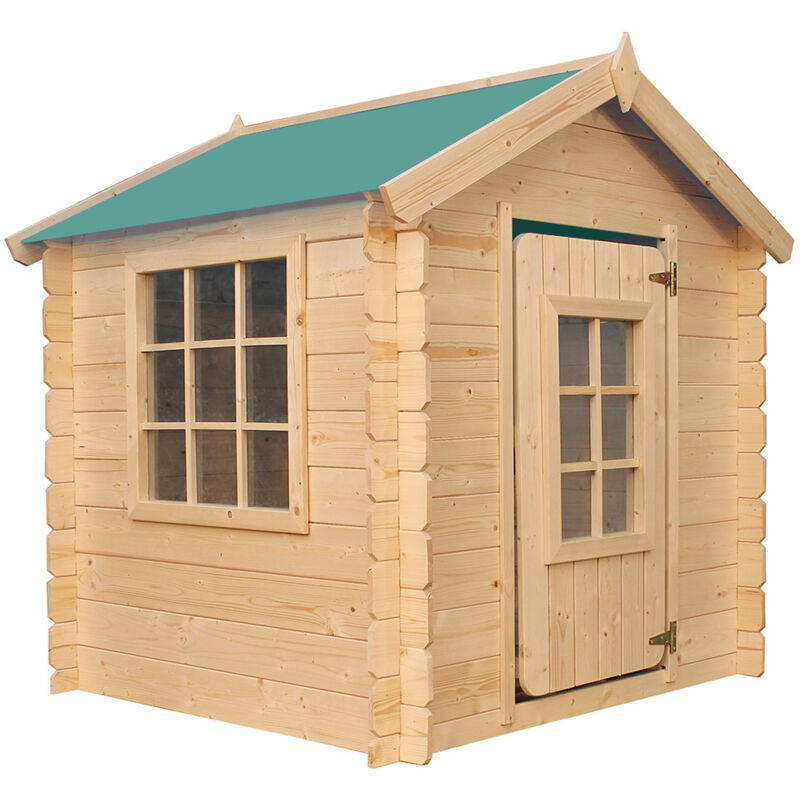 foto del prodotto casetta per bambini l111xl113xa121cm 0,9 m2 timbela m570z 1 tetto verde 